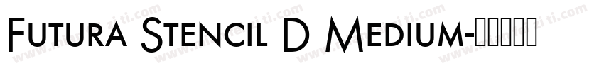 Futura Stencil D Medium字体转换